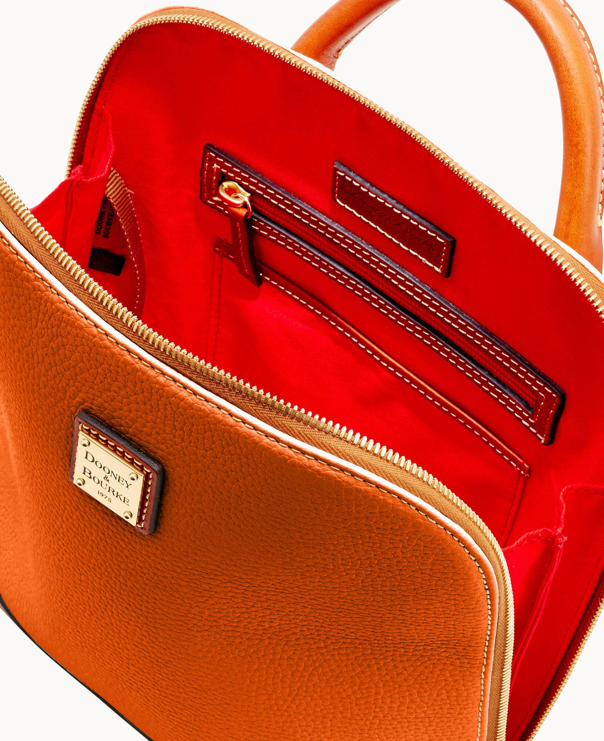 Pebble Grain Zip Pod Backpack