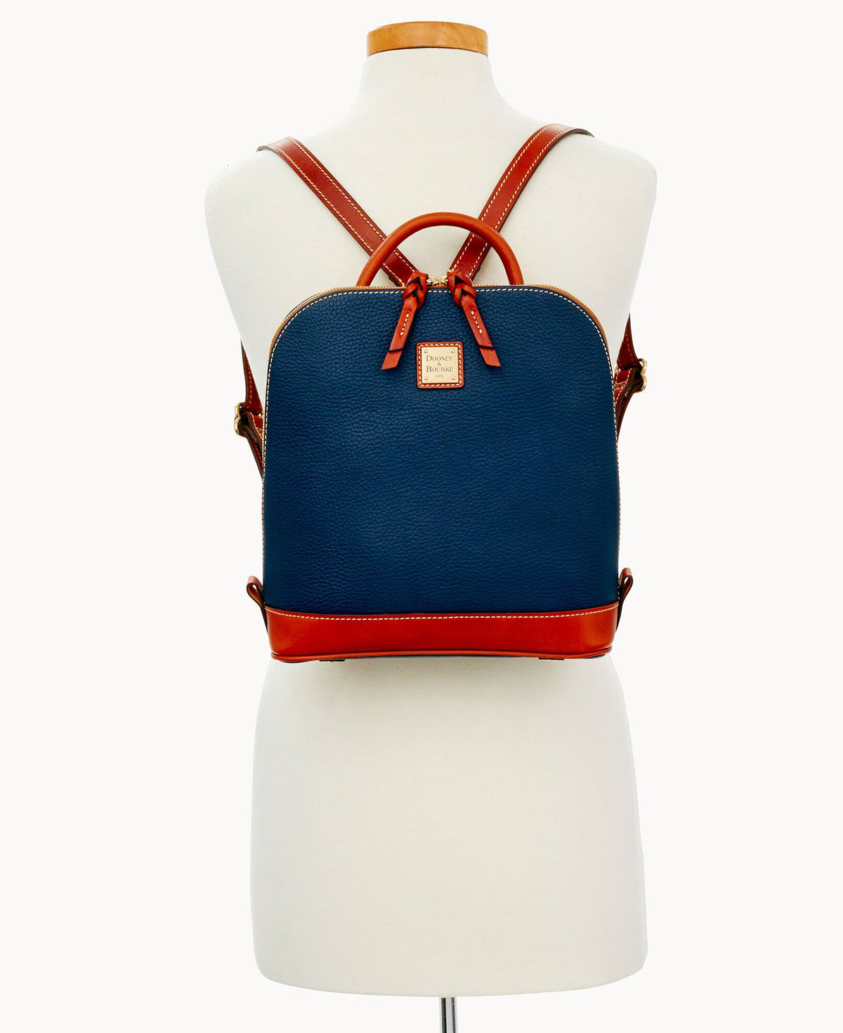 Pebble Grain Zip Pod Backpack