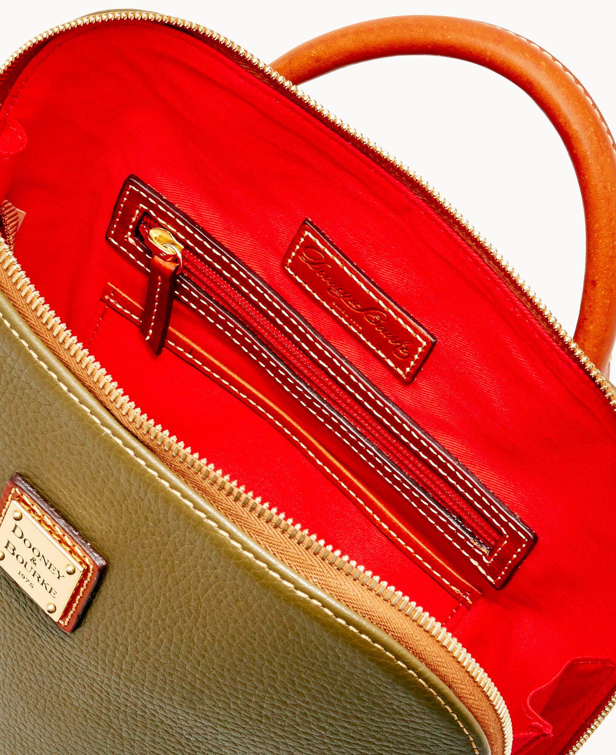 Pebble Grain Zip Pod Backpack