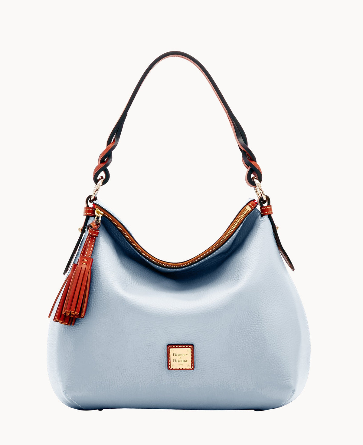 Pebble Grain Twist Strap Hobo