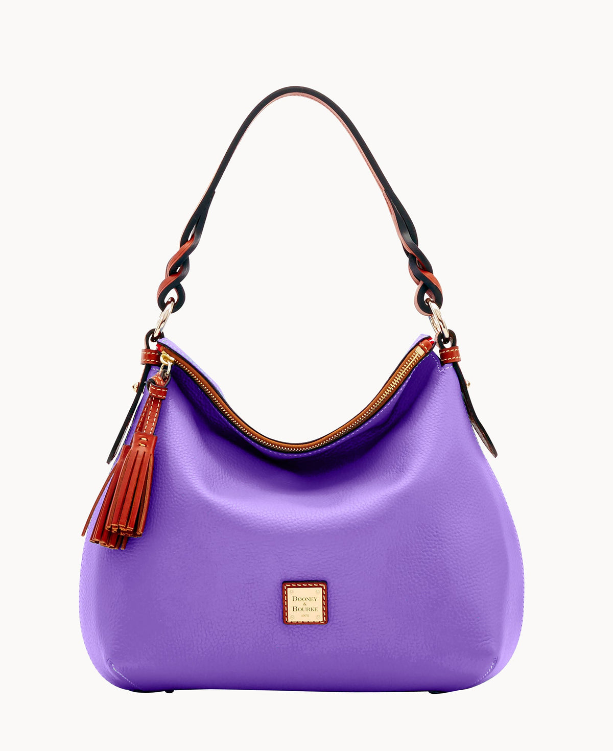 Pebble Grain Twist Strap Hobo