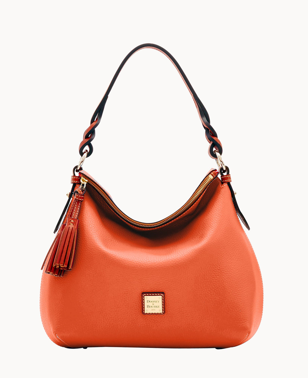 Pebble Grain Twist Strap Hobo