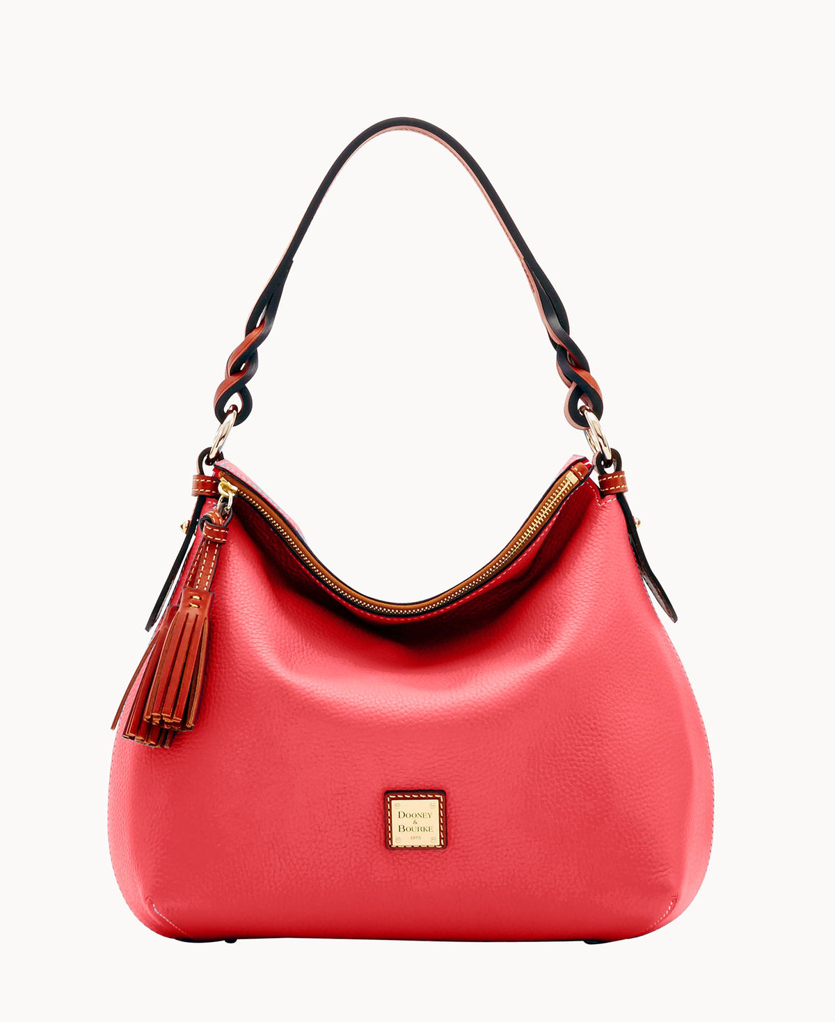 Pebble Grain Twist Strap Hobo