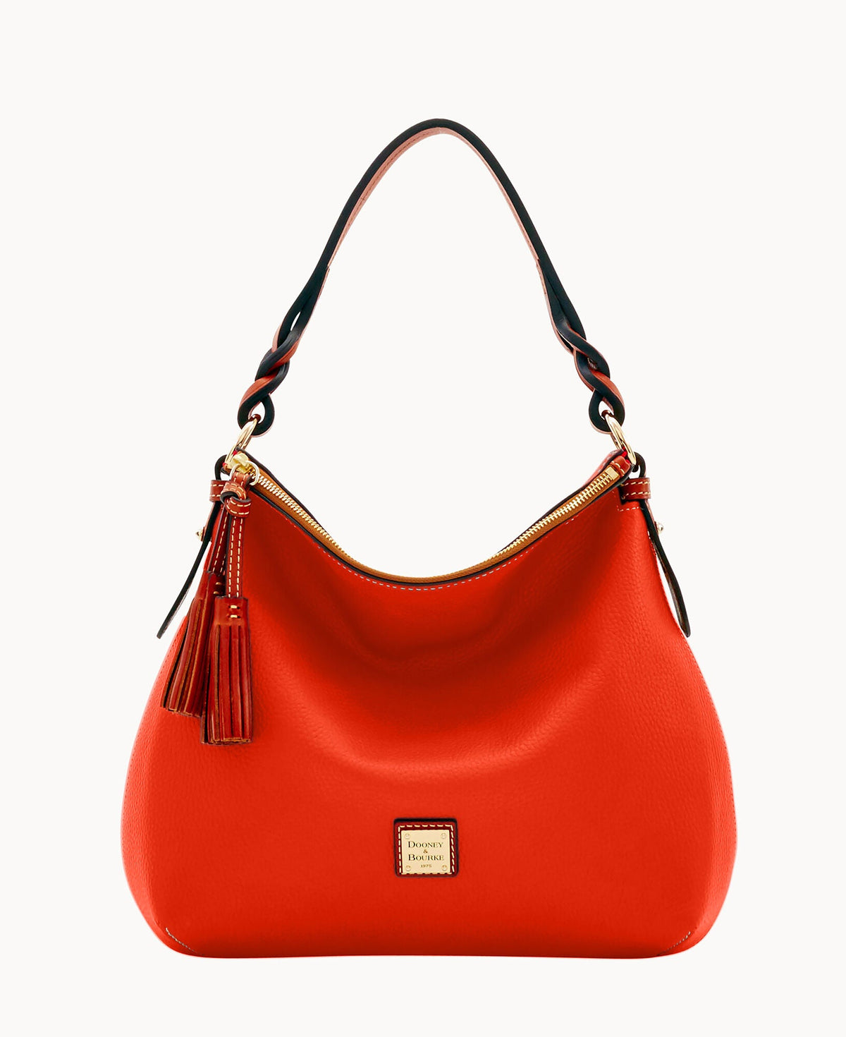 Pebble Grain Twist Strap Hobo