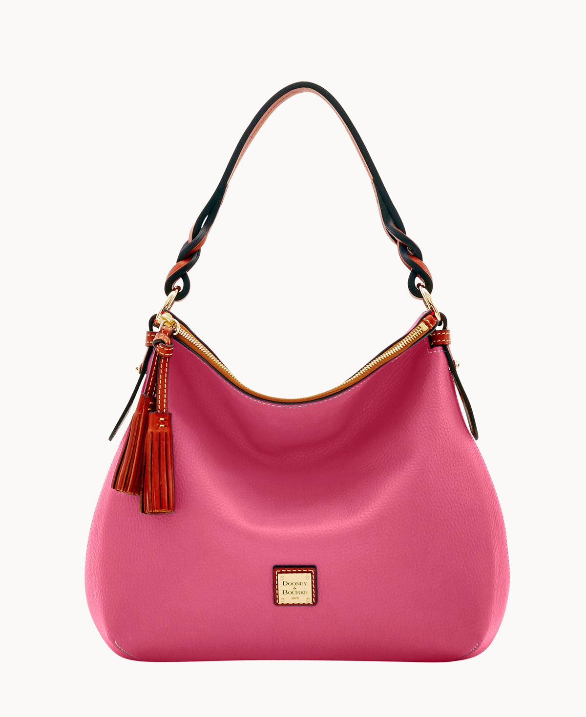 Pebble Grain Twist Strap Hobo