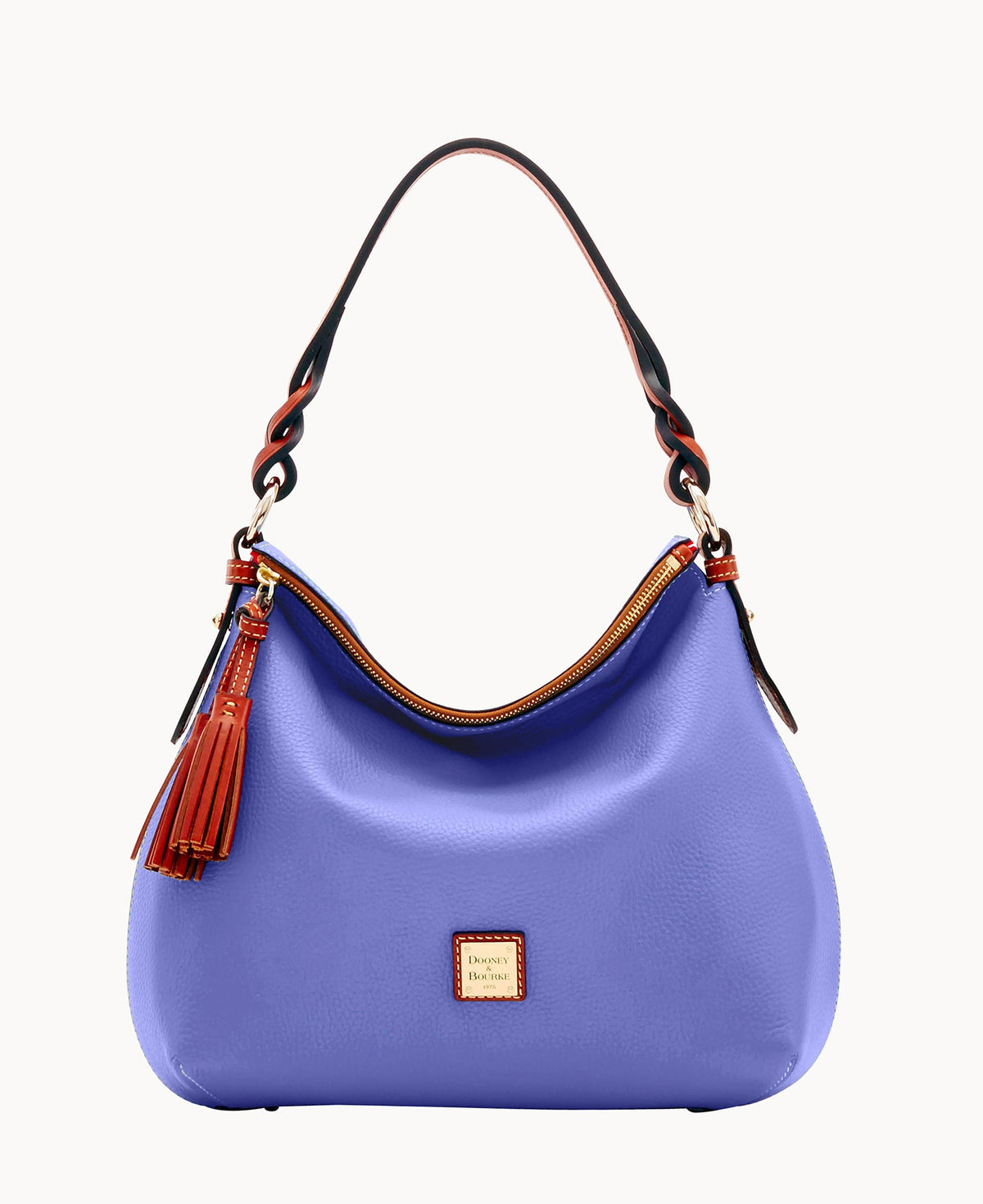 Pebble Grain Twist Strap Hobo