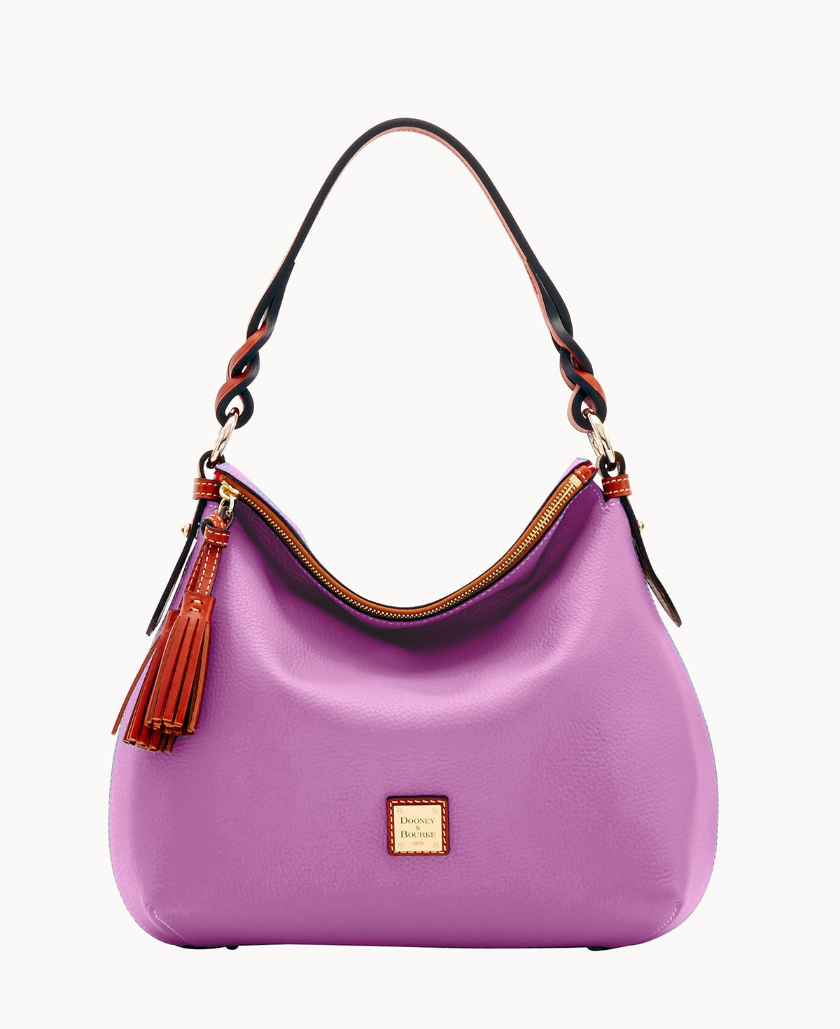 Pebble Grain Twist Strap Hobo