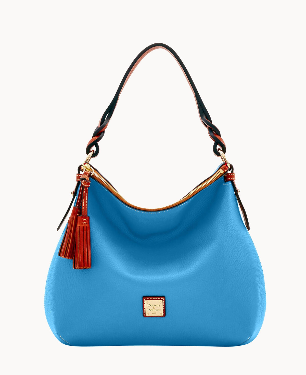 Pebble Grain Twist Strap Hobo