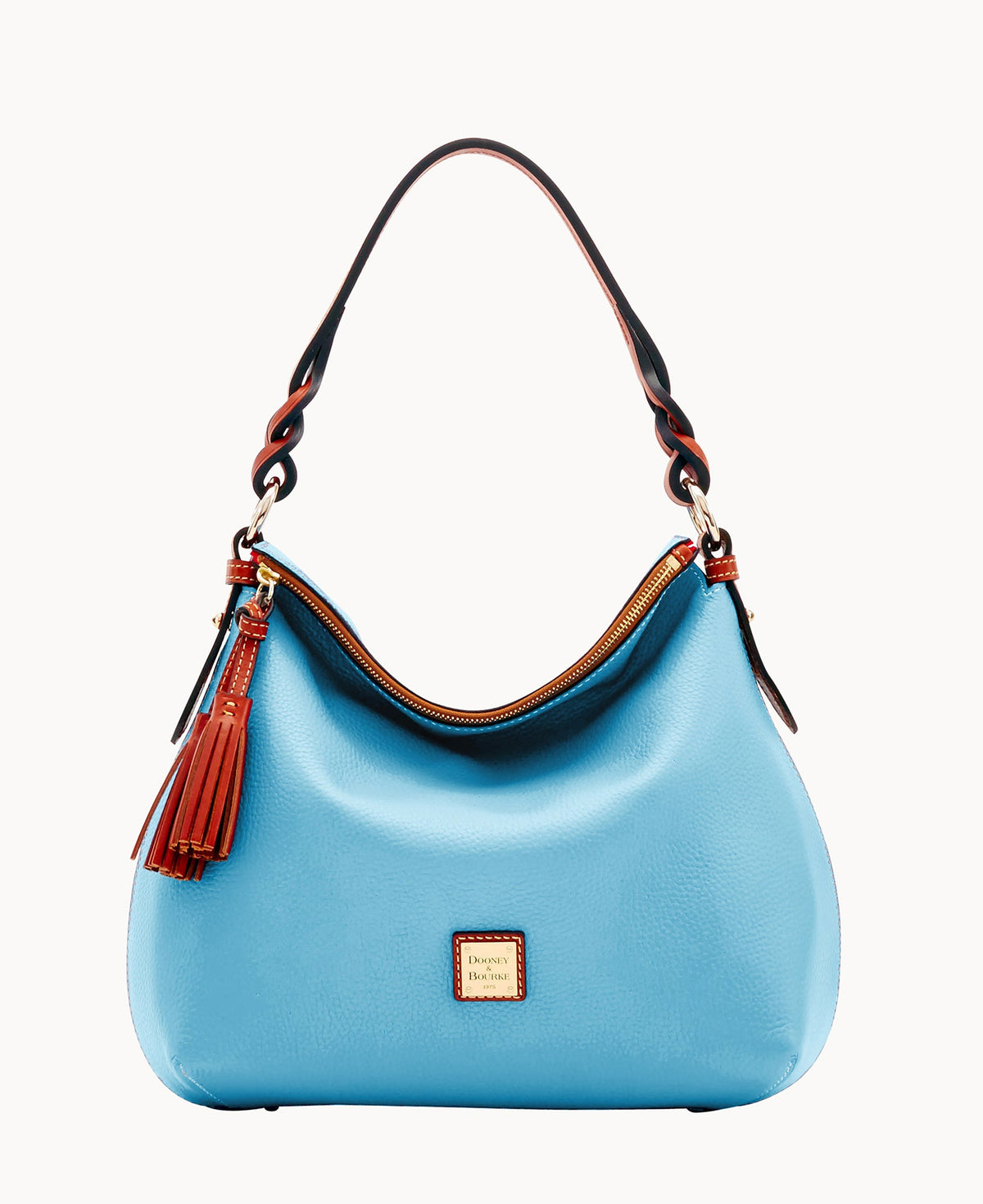 Pebble Grain Twist Strap Hobo