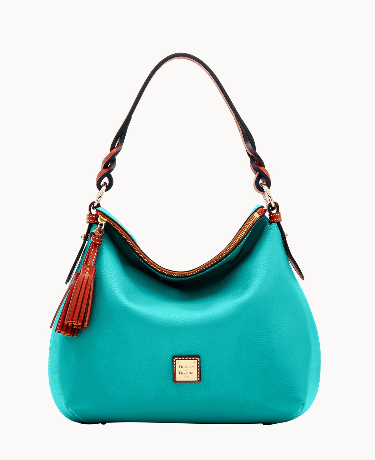 Pebble Grain Twist Strap Hobo