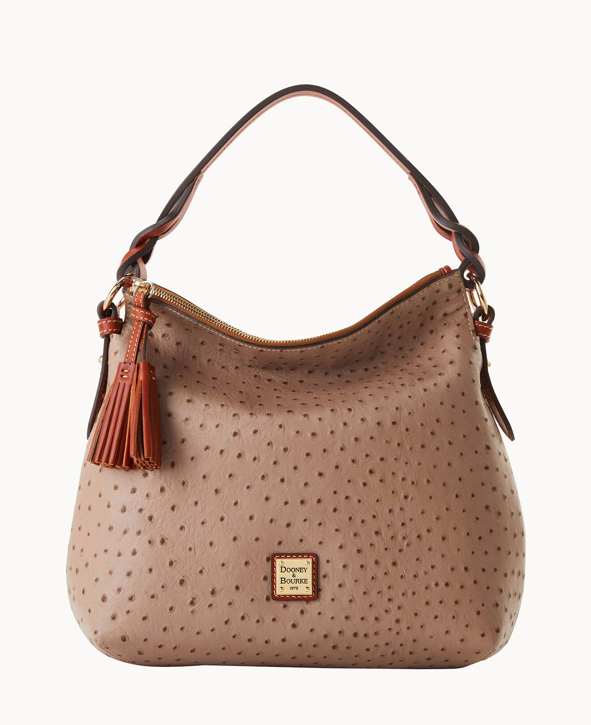 Ostrich Twist Strap Hobo