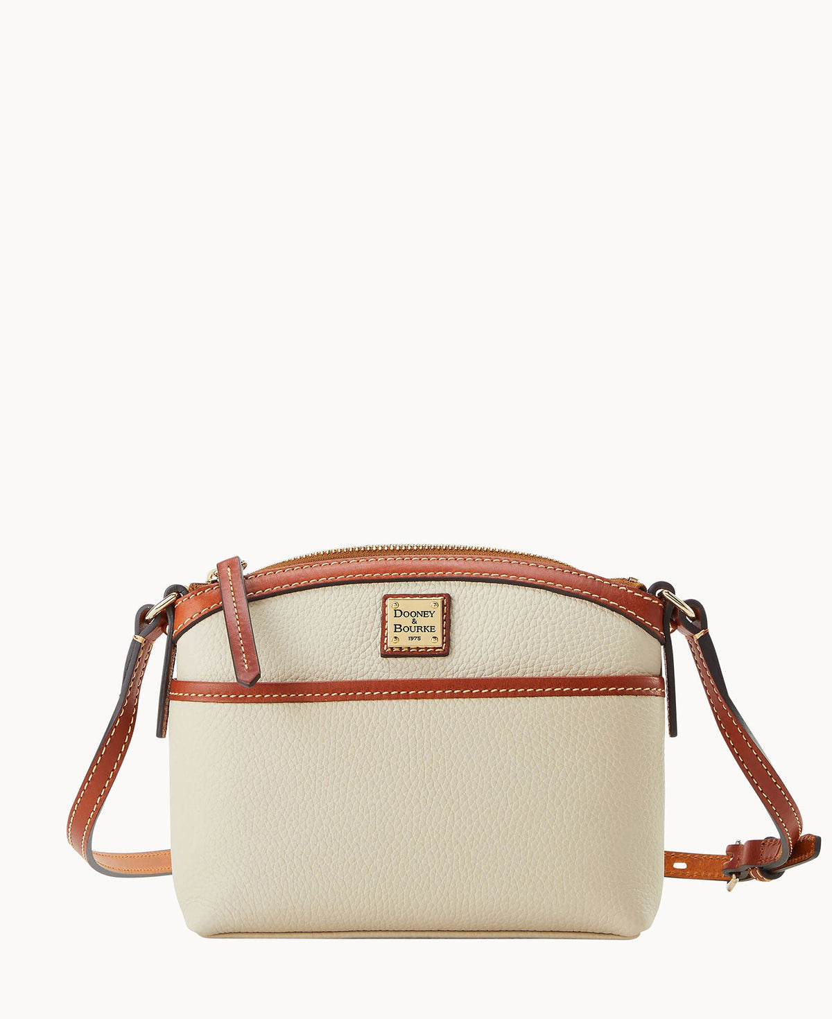 Pebble Grain Domed Crossbody