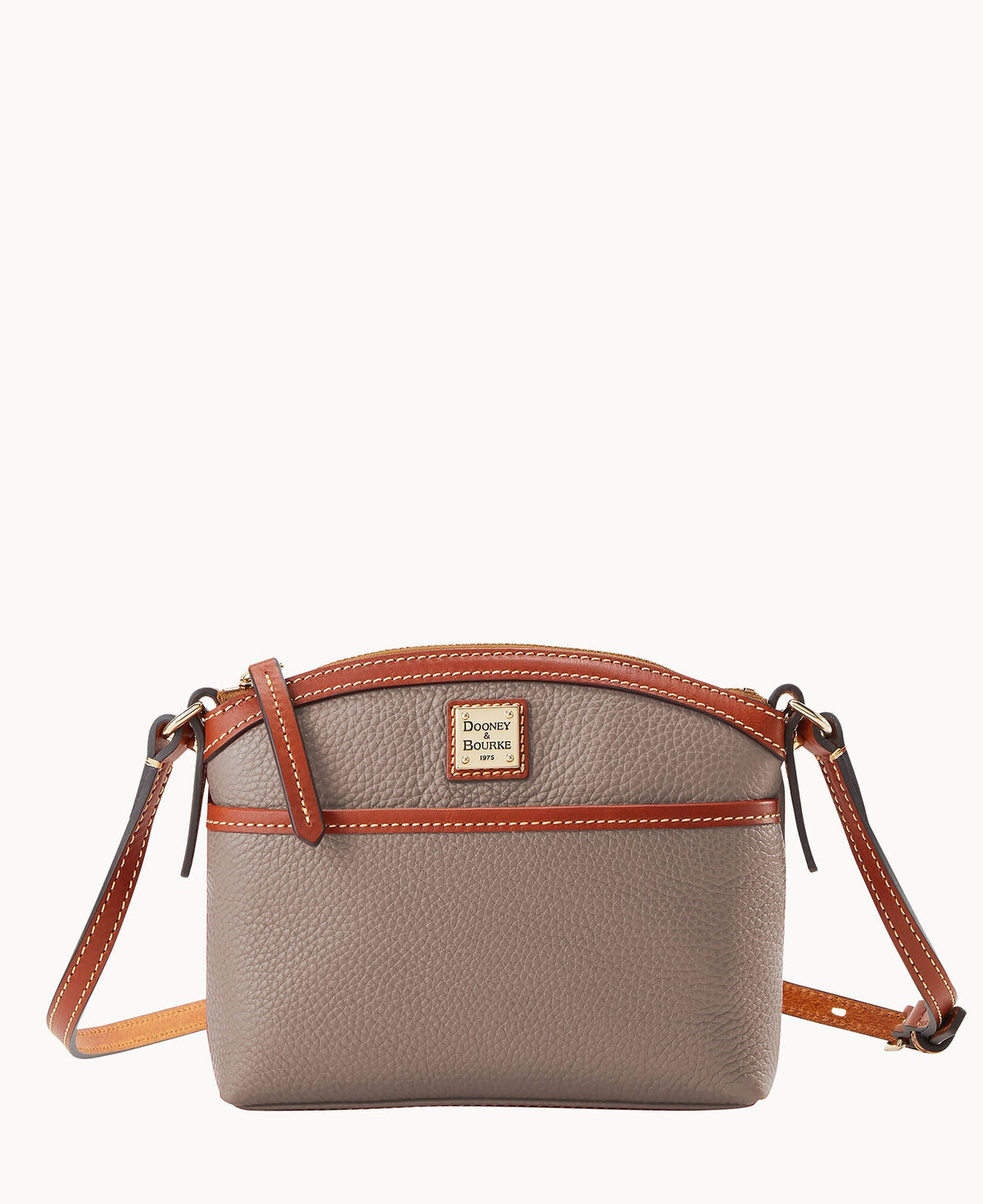 Pebble Grain Domed Crossbody