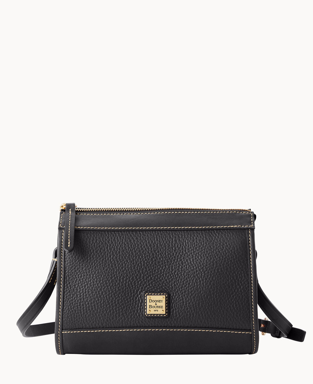 Pebble Grain Zip Crossbody