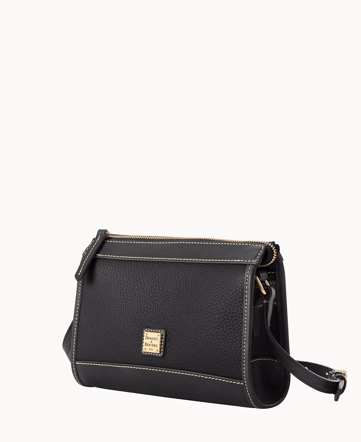 Pebble Grain Zip Crossbody