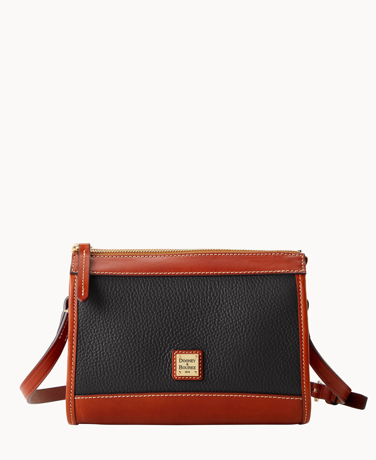 Pebble Grain Zip Crossbody