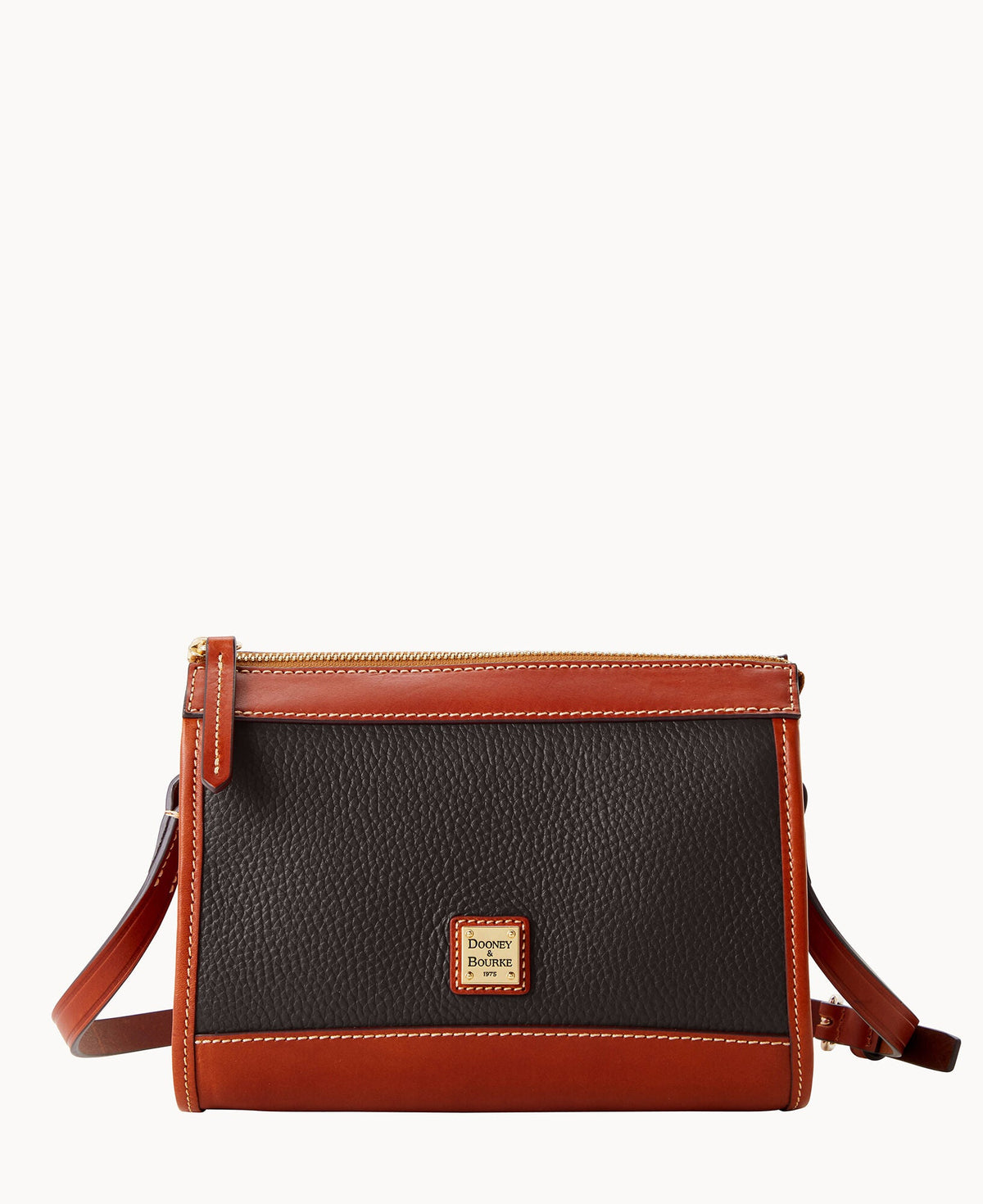 Pebble Grain Zip Crossbody