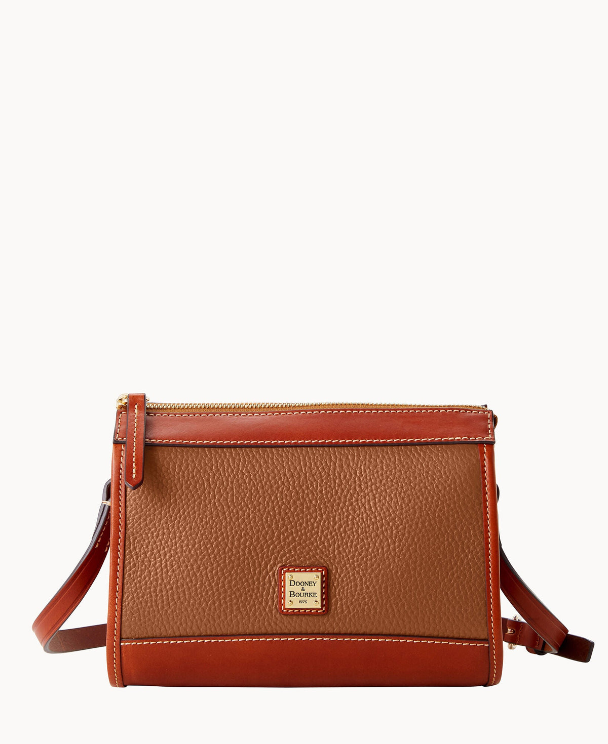 Pebble Grain Zip Crossbody