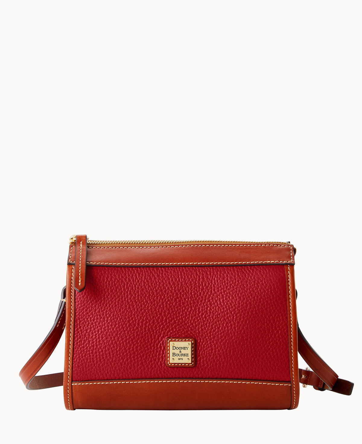Pebble Grain Zip Crossbody