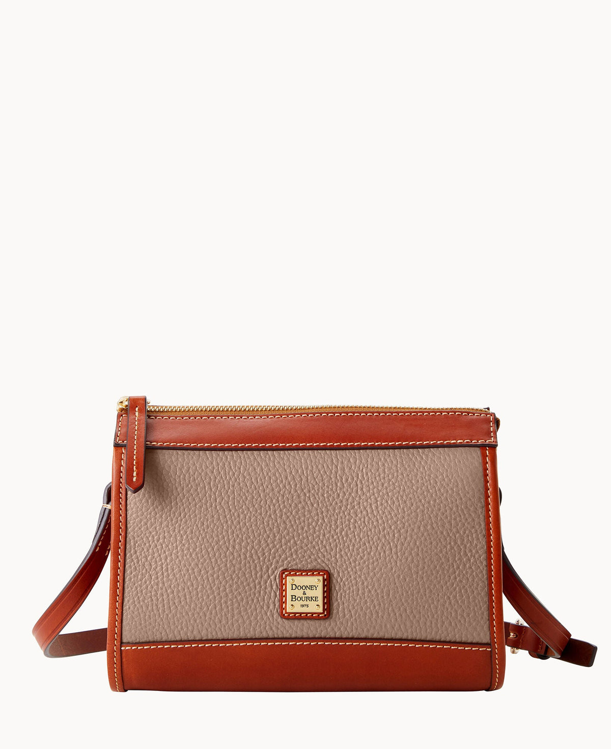 Pebble Grain Zip Crossbody