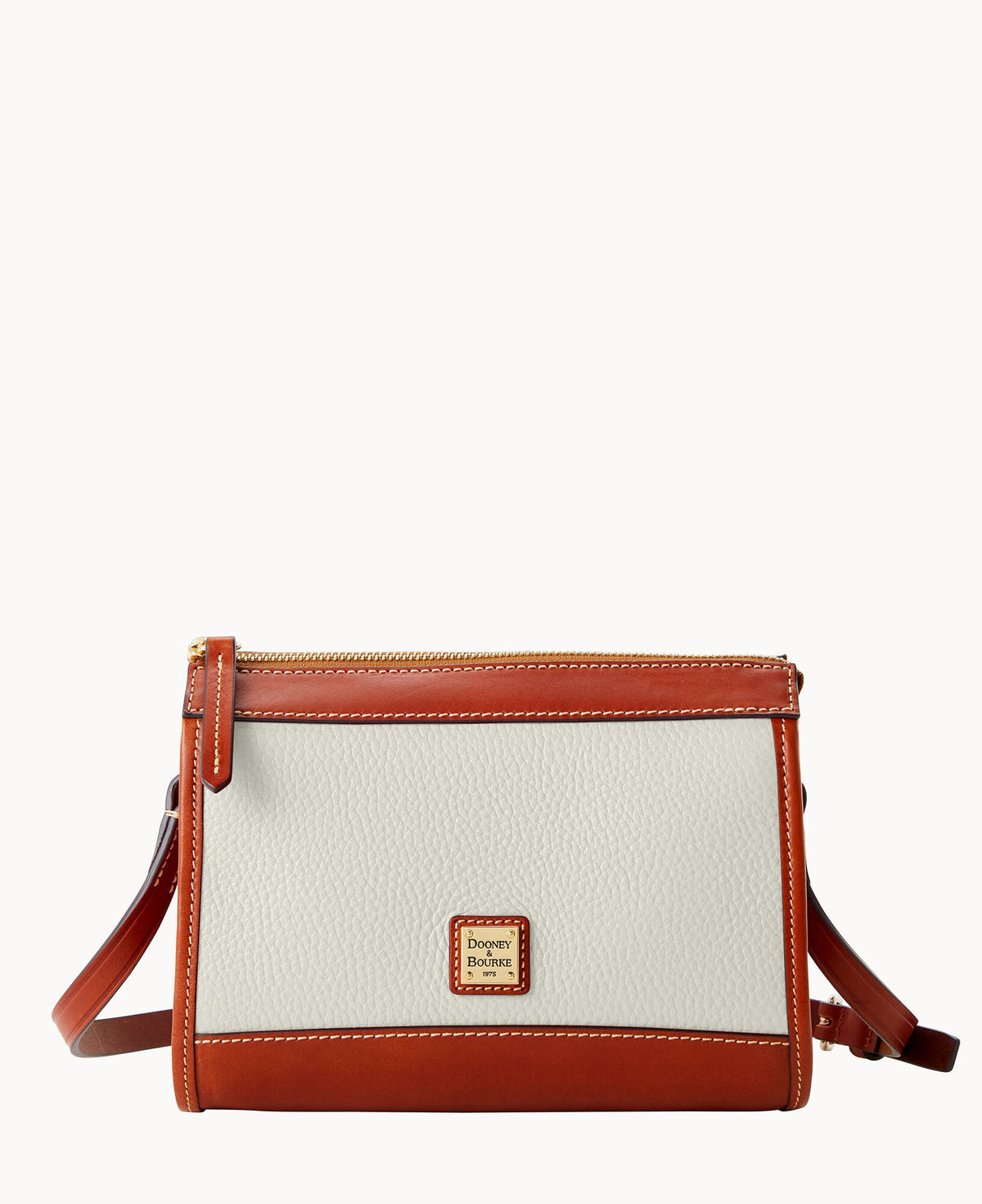 Pebble Grain Zip Crossbody