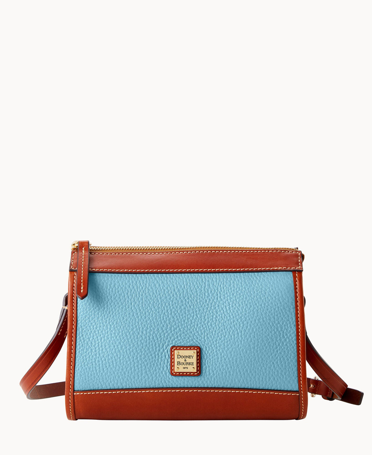 Pebble Grain Zip Crossbody