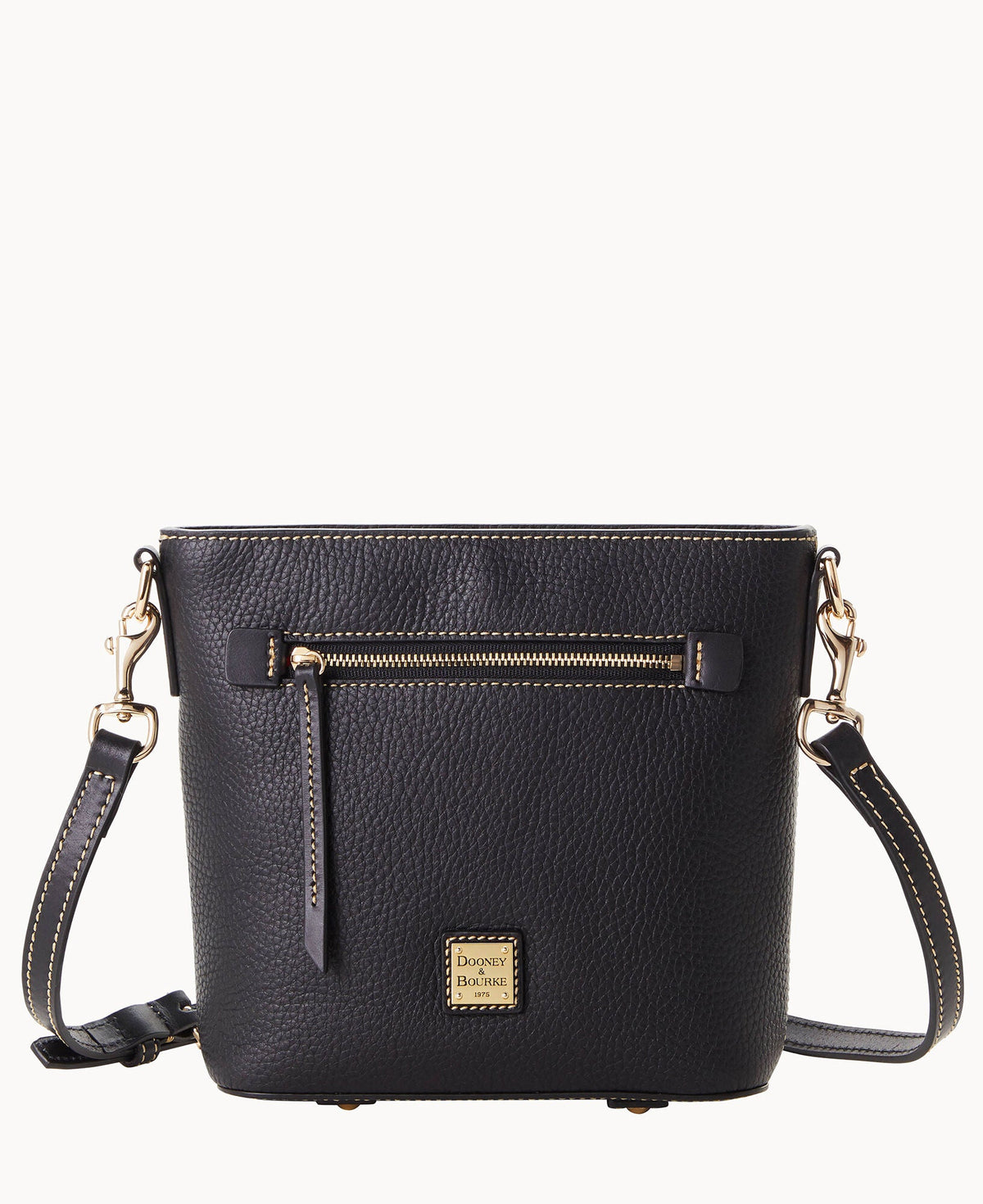 Pebble Grain Small Zip Crossbody