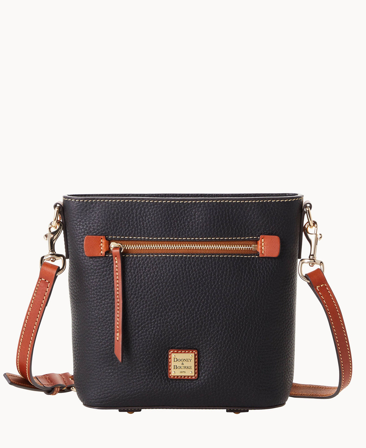 Pebble Grain Small Zip Crossbody