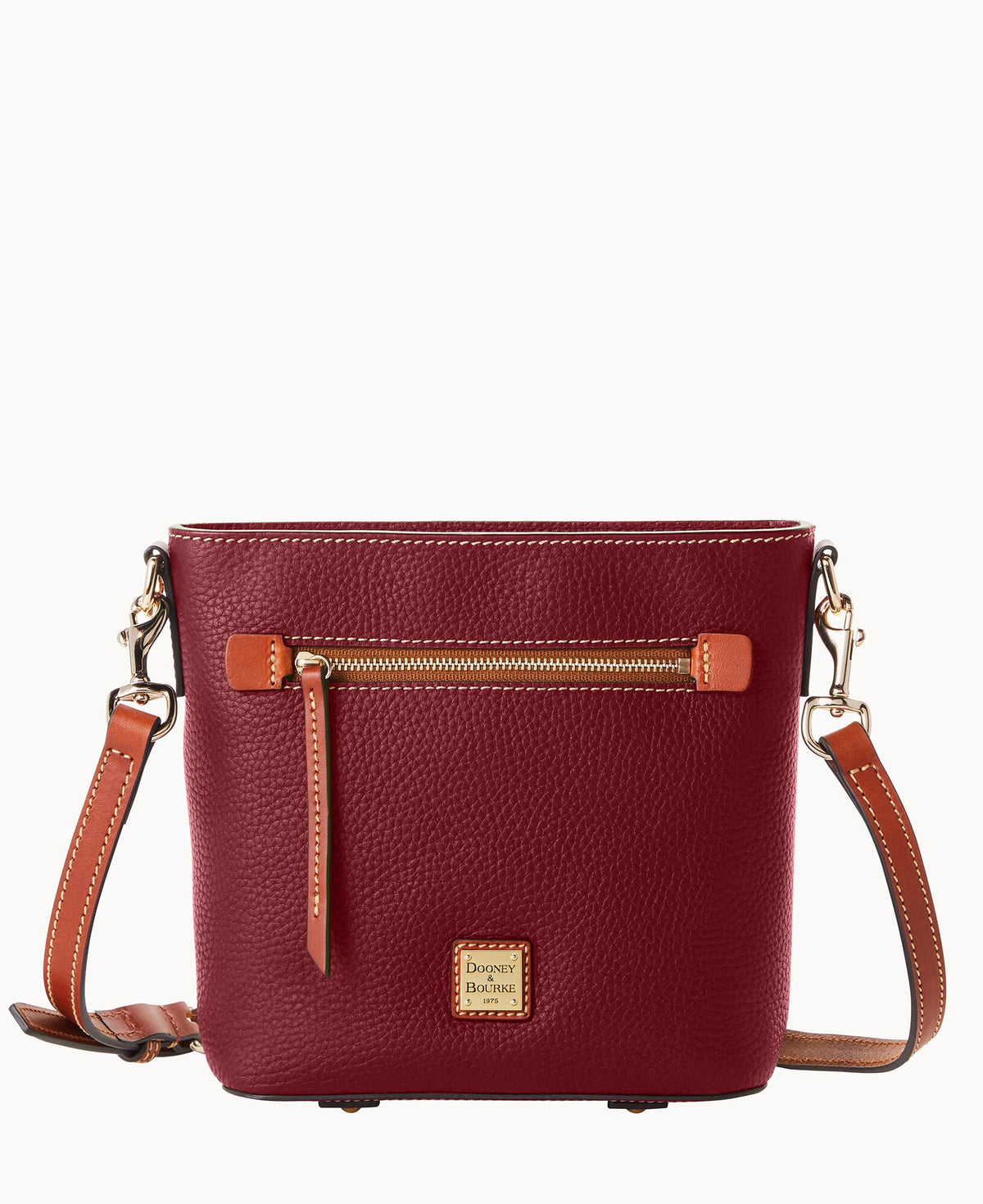 Pebble Grain Small Zip Crossbody