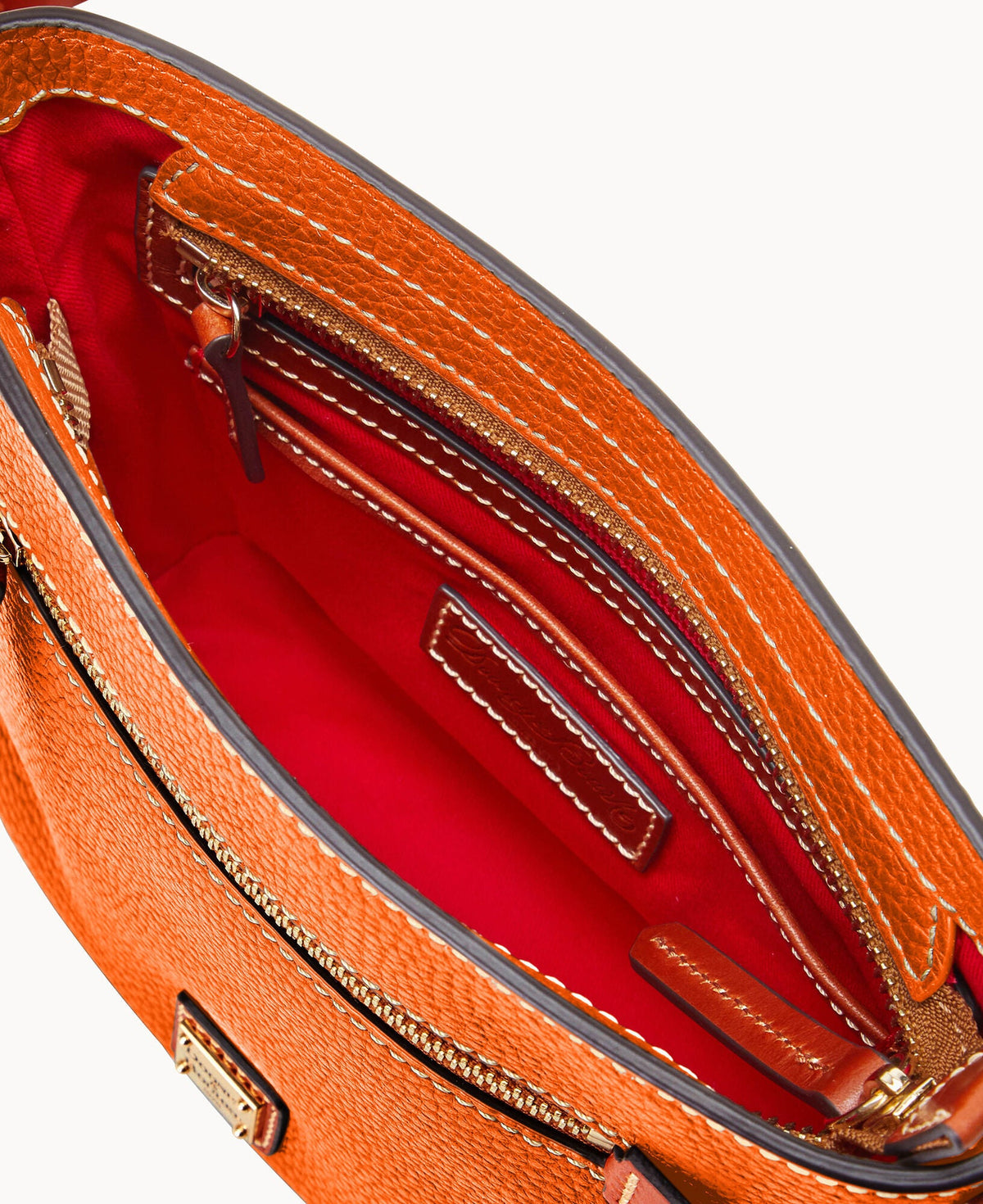 Pebble Grain Small Zip Crossbody