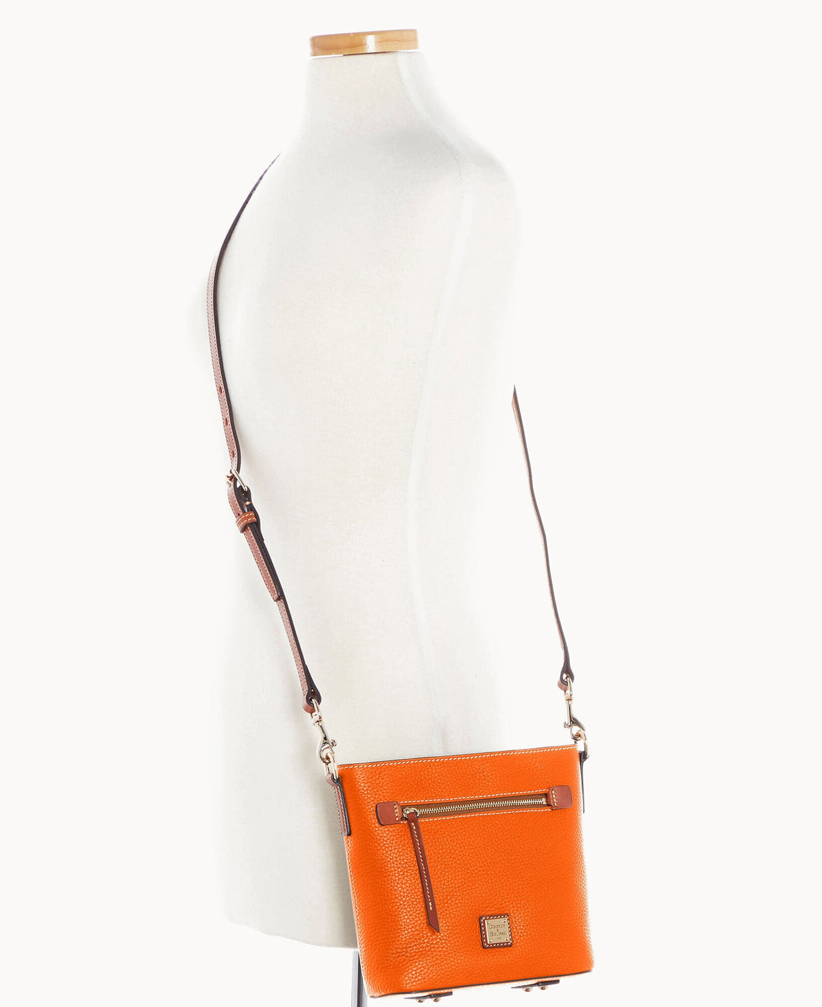 Pebble Grain Small Zip Crossbody