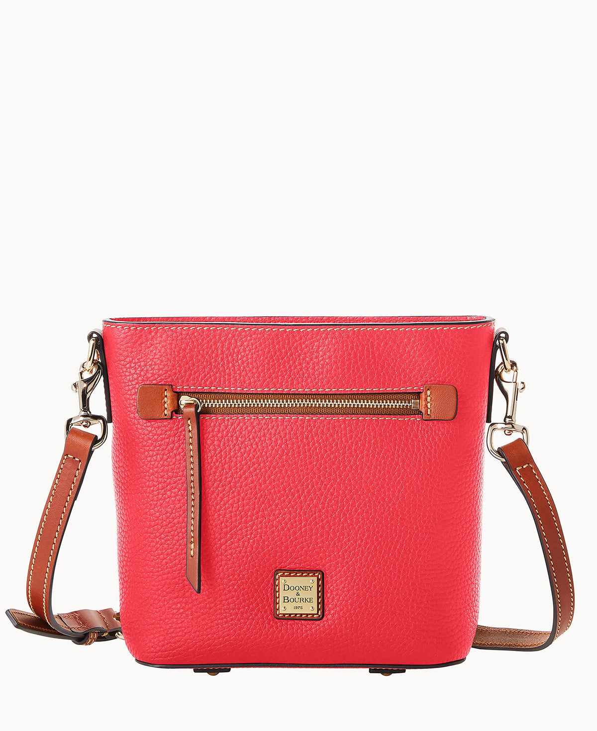 Pebble Grain Small Zip Crossbody