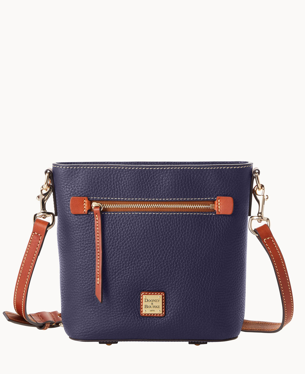 Pebble Grain Small Zip Crossbody