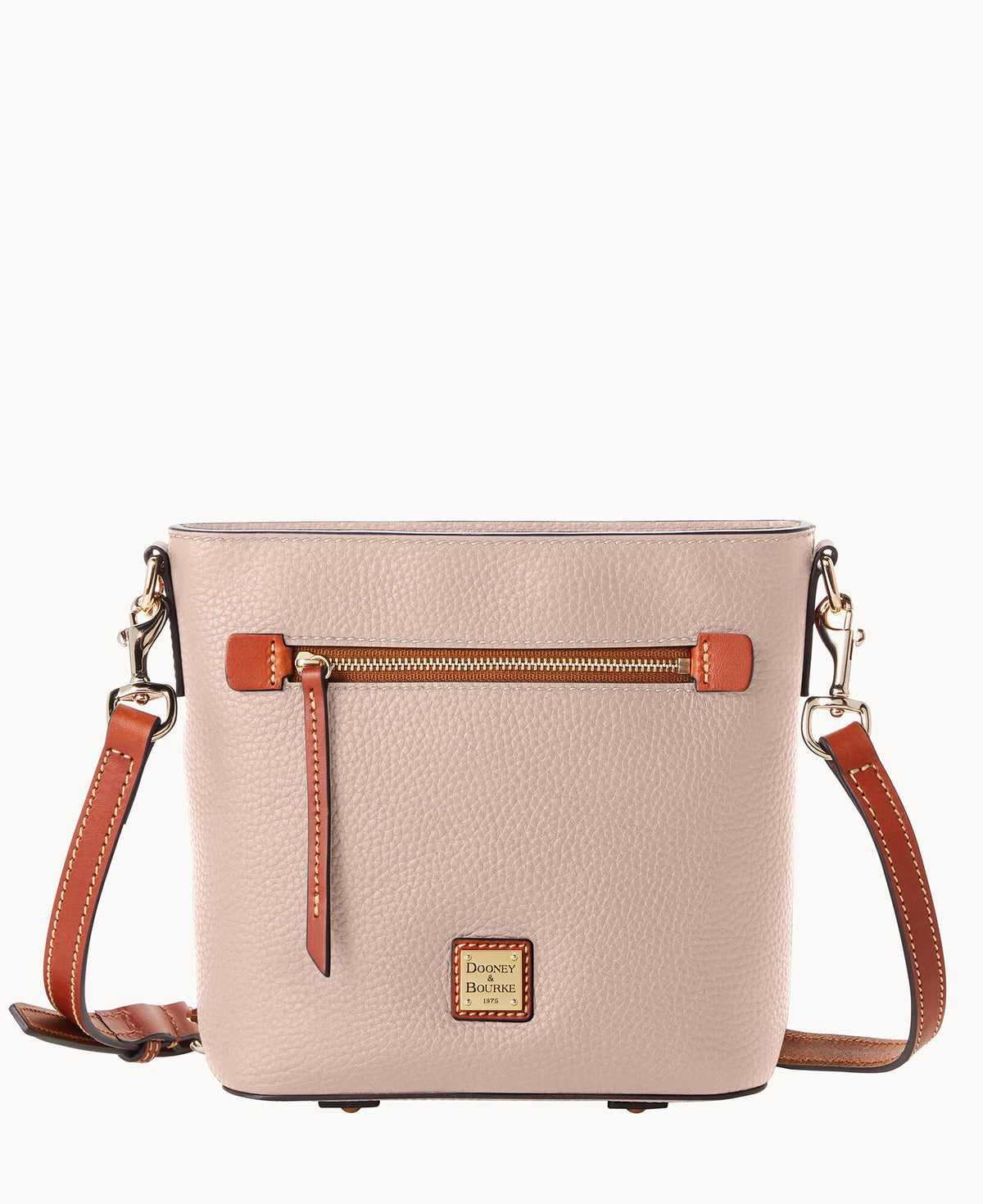 Pebble Grain Small Zip Crossbody