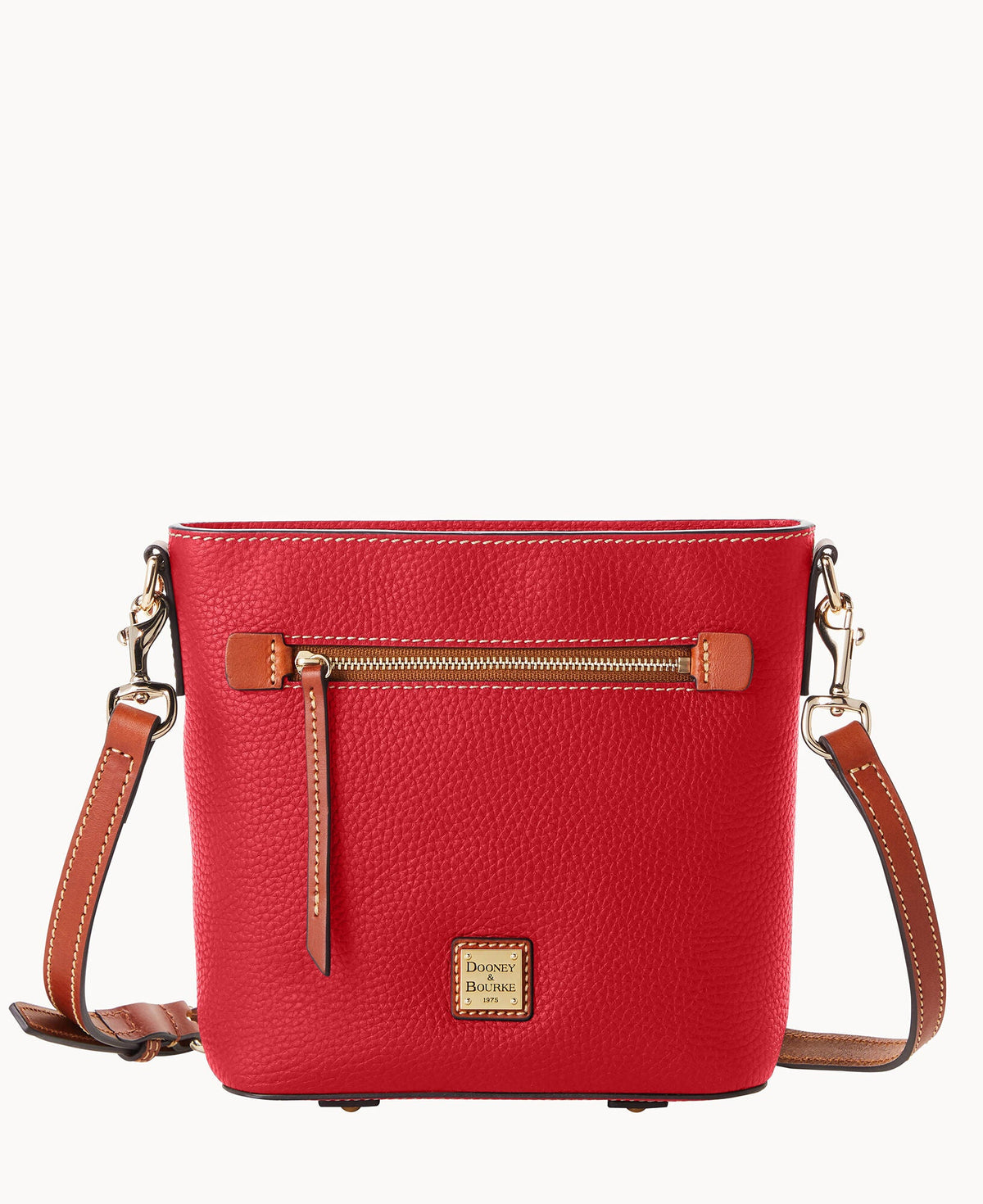 Pebble Grain Small Zip Crossbody