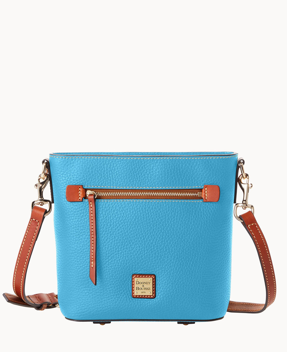 Pebble Grain Small Zip Crossbody