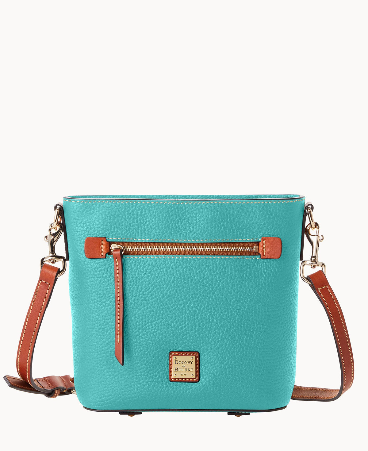 Pebble Grain Small Zip Crossbody
