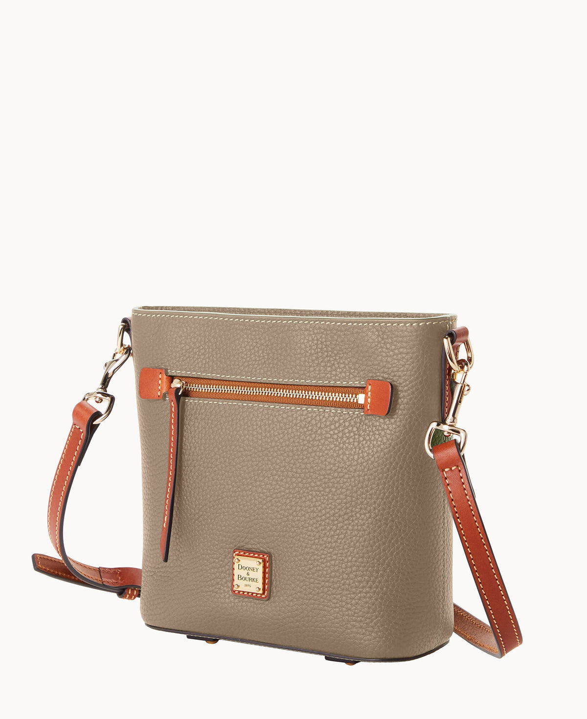 Pebble Grain Small Zip Crossbody