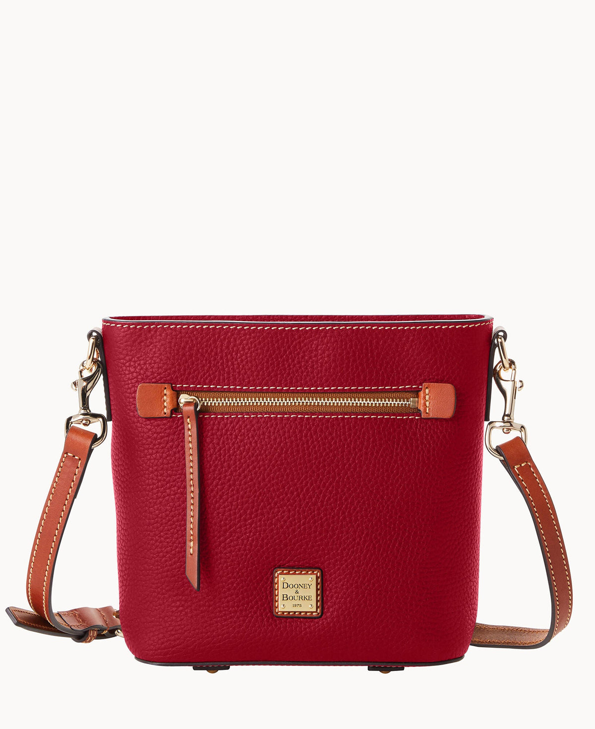 Pebble Grain Small Zip Crossbody