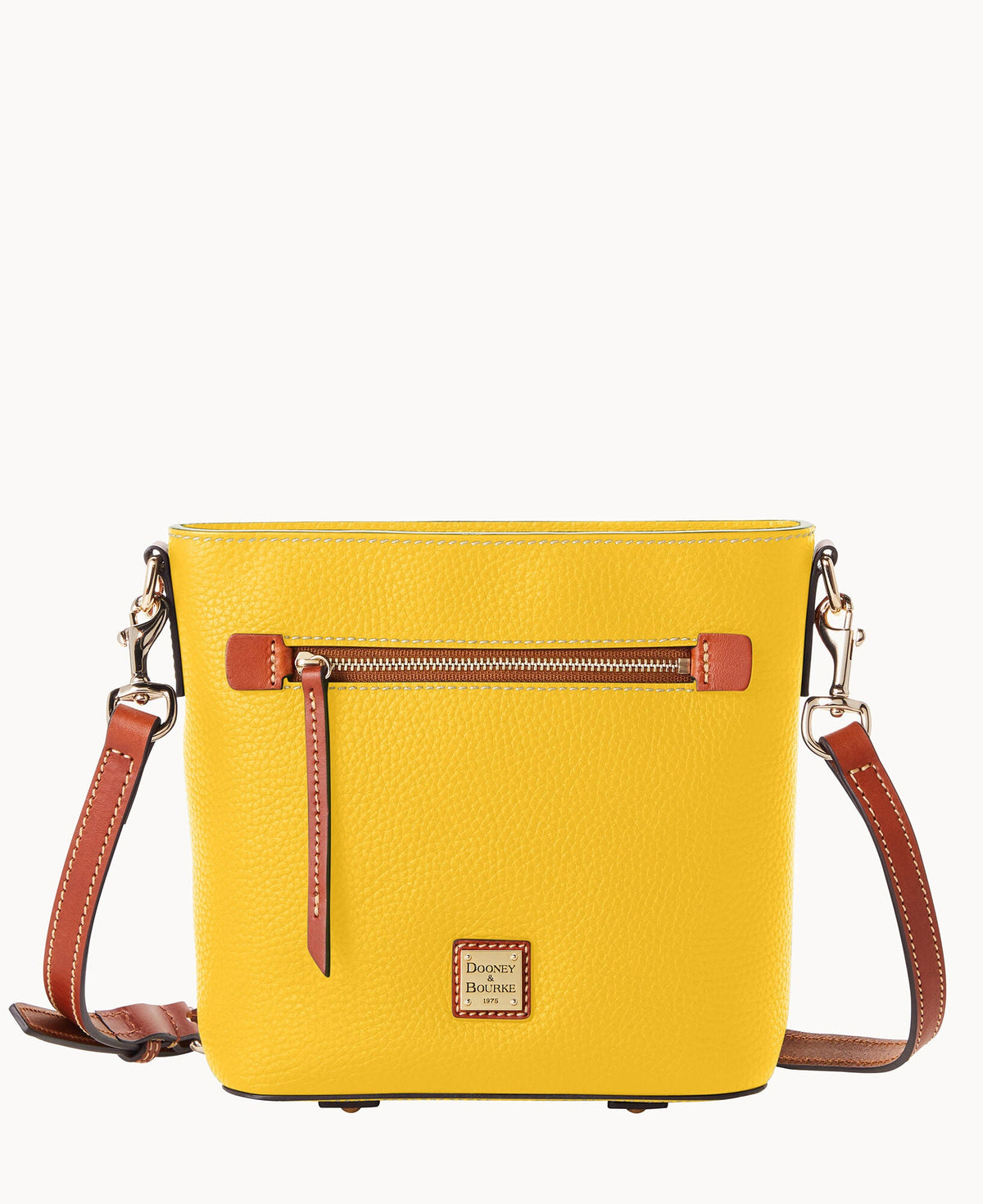Pebble Grain Small Zip Crossbody