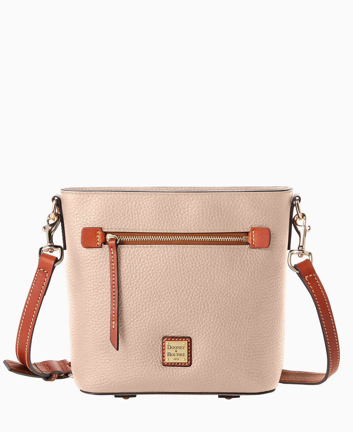 Pebble Grain Small Zip Crossbody