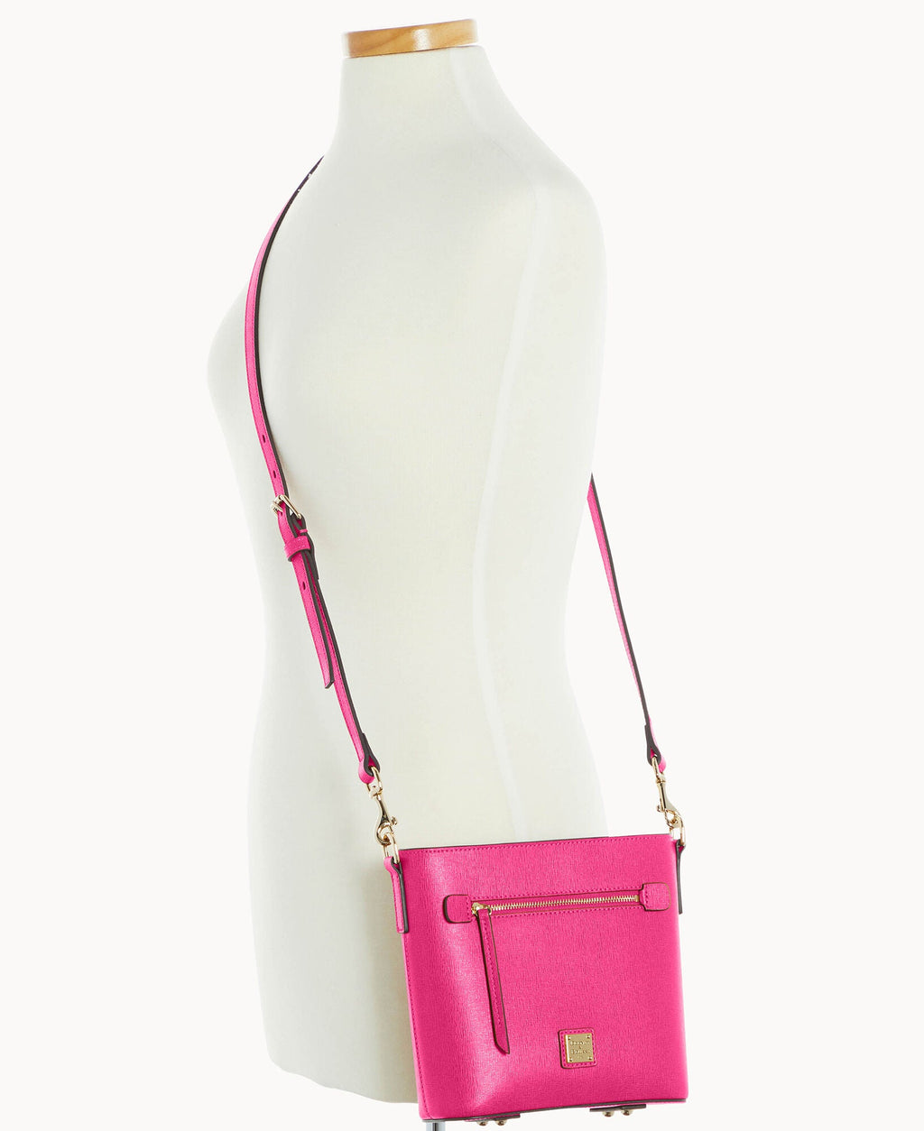 Saffiano Small Zip Crossbody