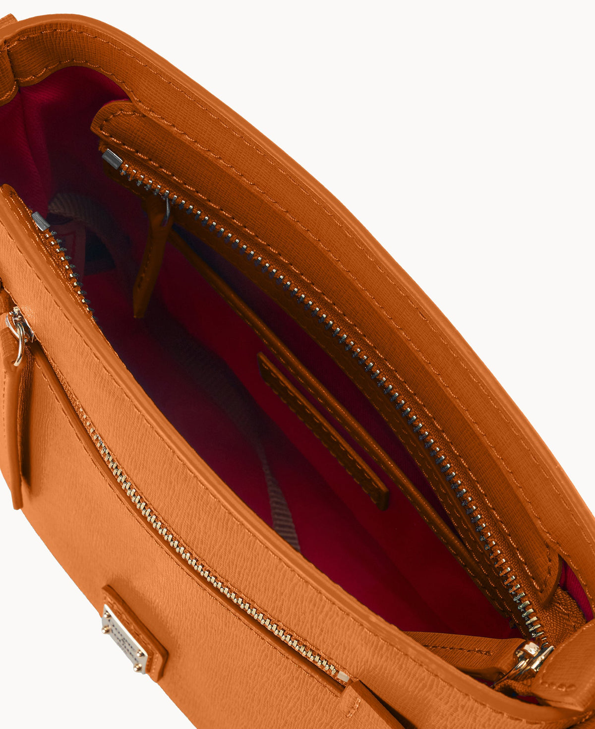 Saffiano Small Zip Crossbody