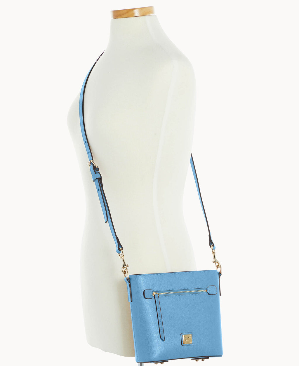 Saffiano Small Zip Crossbody
