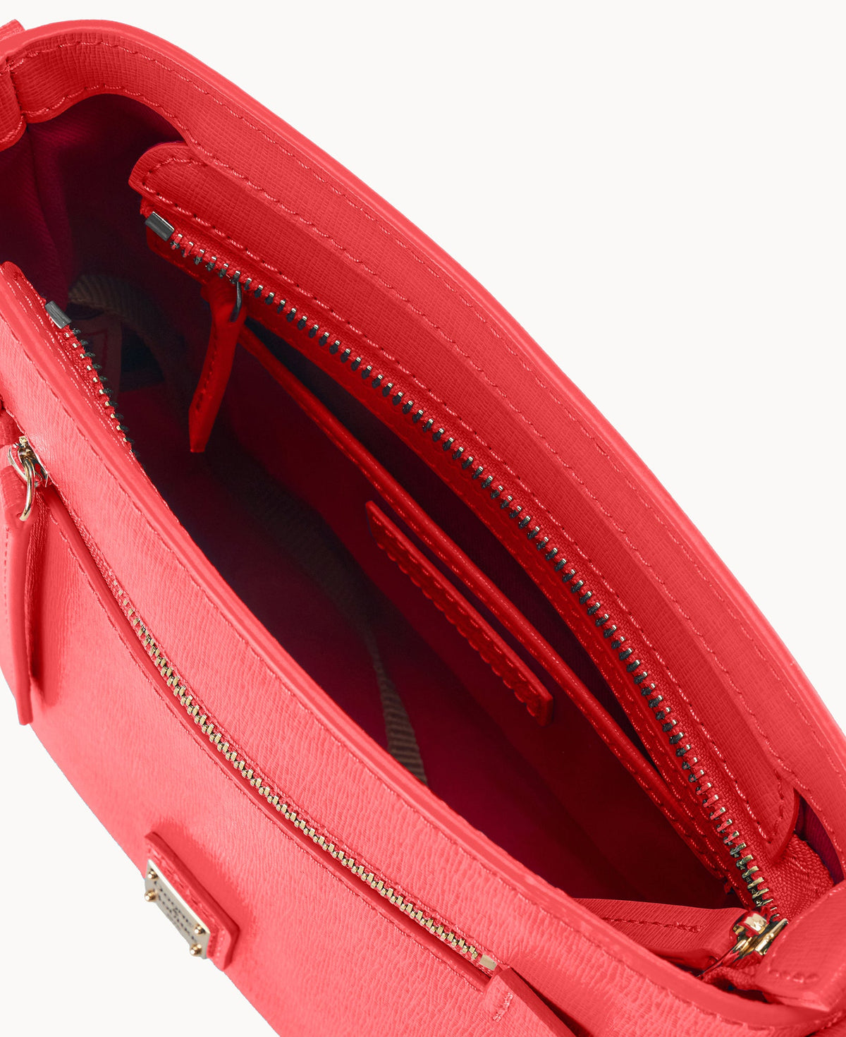Saffiano Small Zip Crossbody