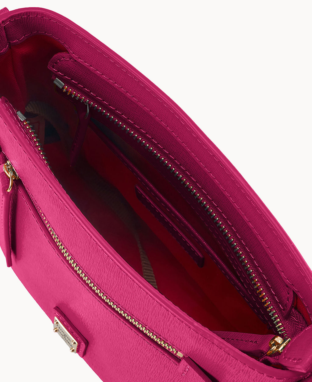Saffiano Small Zip Crossbody