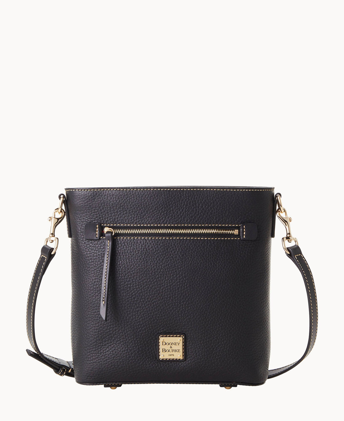 Pebble Grain Zip Crossbody