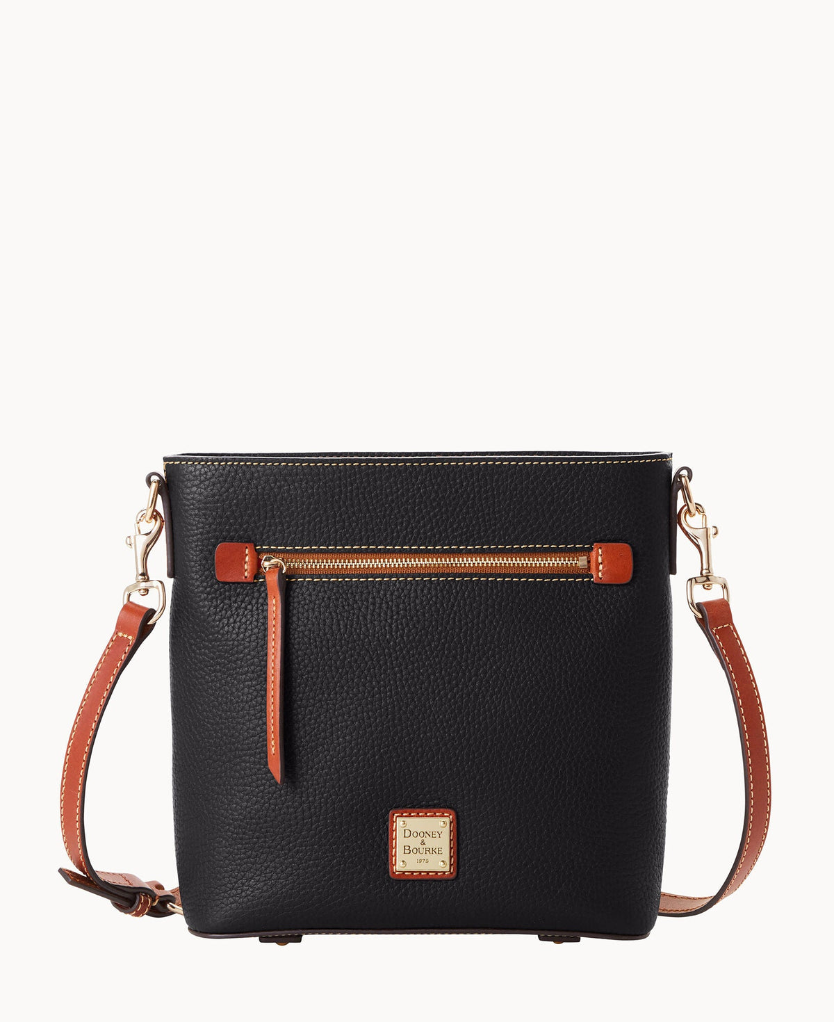 Pebble Grain Zip Crossbody
