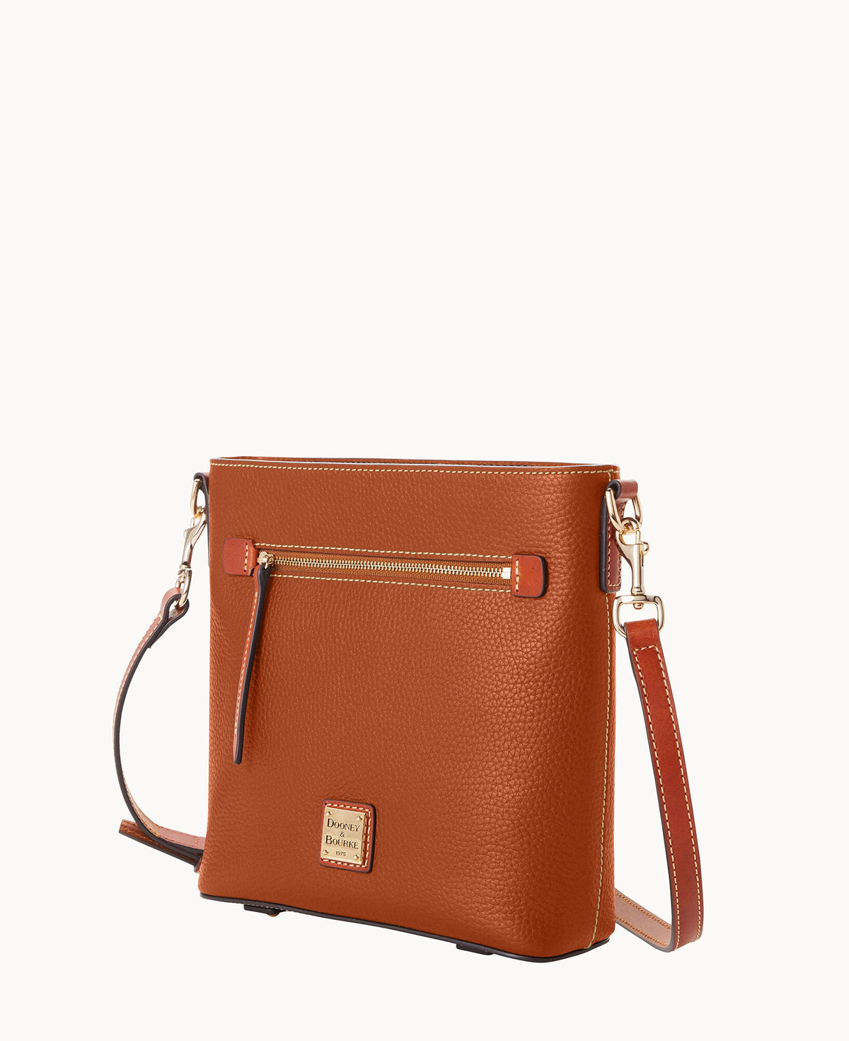 Pebble Grain Zip Crossbody