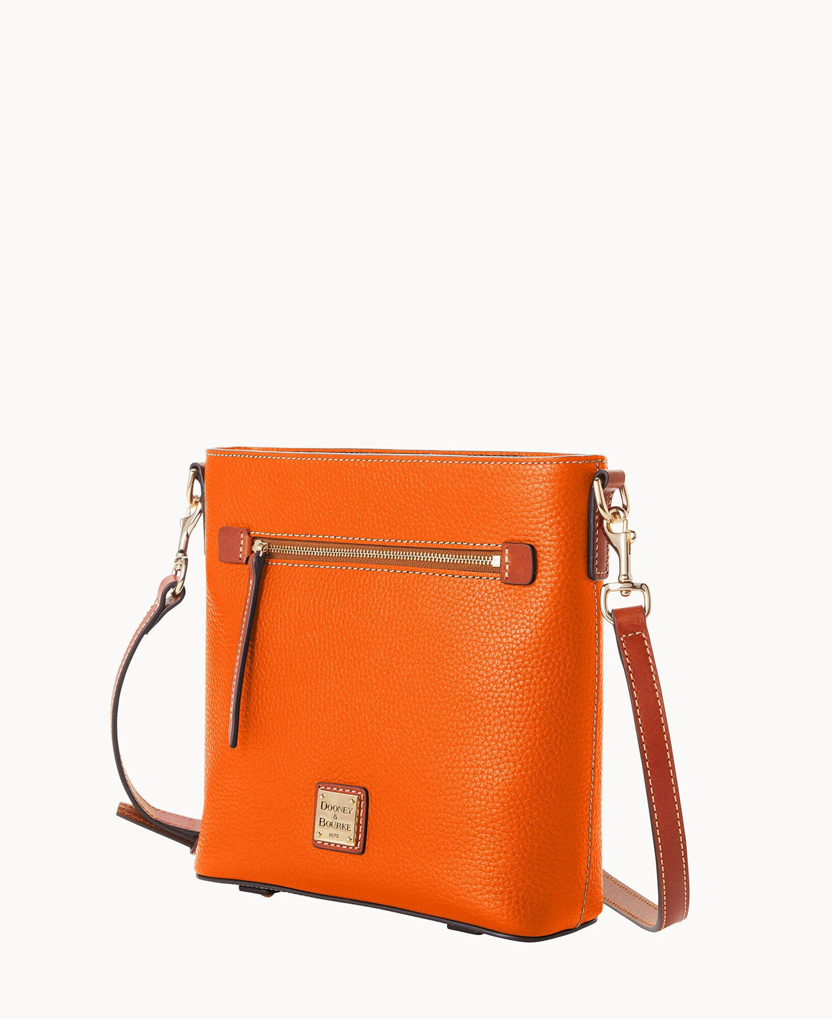 Pebble Grain Zip Crossbody